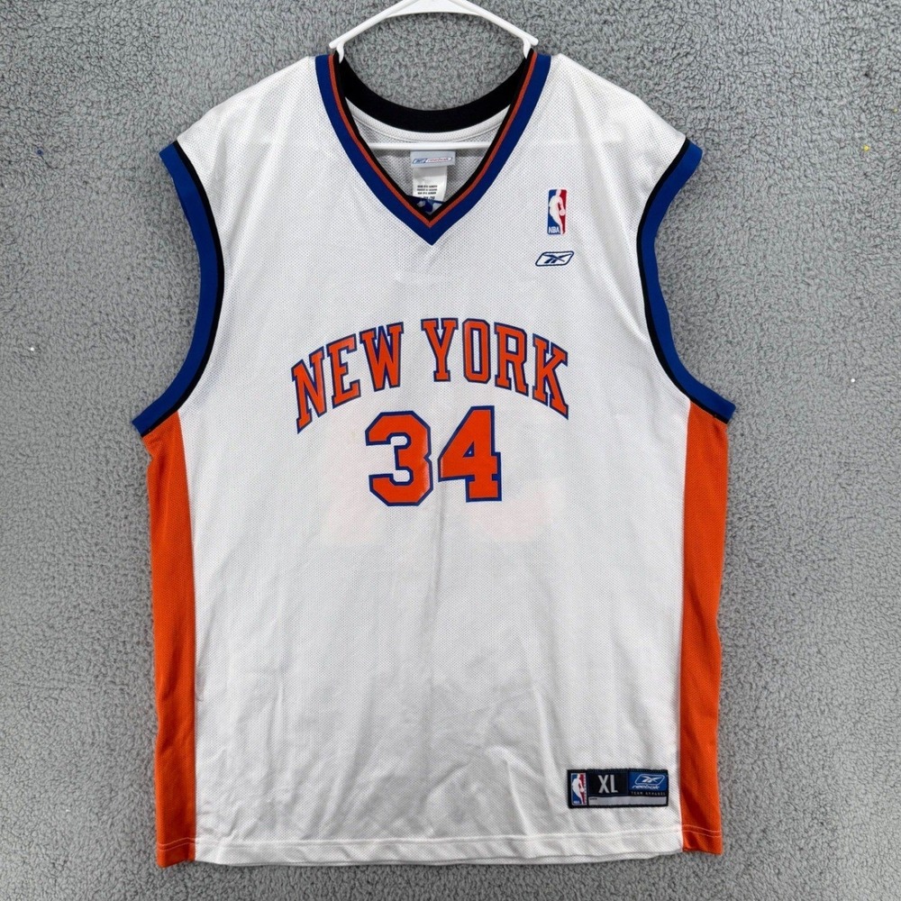 Reebok New York Knicks Antonio McDyess #34 NBA Jersey White Men's Sz XL